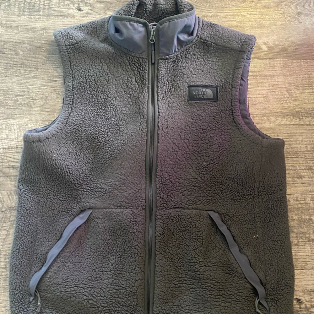 North face grey vests